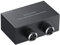 PROZOR 4 Port Mini Commutateur Audio Stéréo，4X1/1X4 RCA Audio Bi-Directionnel Switcher avec Contrôle du Volume Audio Sélecteur pour Amplificateur, DVD, Lecteur CD（Câble Audio RCA Inclus）