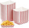 Bekith 200 Pack Kraft Paper Food Tray Disposable Serving Boat Basket Holders Paper Snack Trays for Fries Hot Dogs Popcorn Lunch, 5.3 inch (13.5cm)