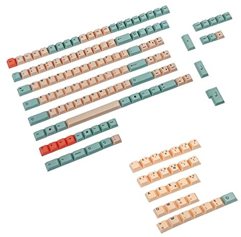 125 Tasten Hami Melon Dye-sub PBT Tastenkappen Deutsch Spanien Französisch ISO für MX Switches Keyboard 104 87 61 Filco YMD96 KBD75 FC980M ID80 (französisches ISO-Kit)