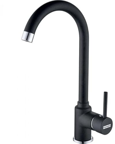Franke Pola 1.0 - Batteria a tubo alto, girevole, in ceramica, 35 cm, colore: Nero