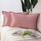 Madizz 2er Set Samt Dekorativ Zierkissenbezüge Luxus Stil Kissenbezug für Sofa für Schlafzimmer Rosa 30x50 cm Rechteckigig