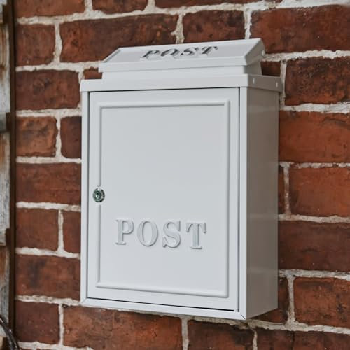 White Wall Mounted Post Box