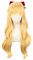 ydound Anime Coser pruik Minako Aino Cosplay Sailor Moon Cosplay Sailor Venus Perücke Frauen Lange Gelockte Welle Perücke Anime Cosplay Hitzebeständige Synthetische Haare
