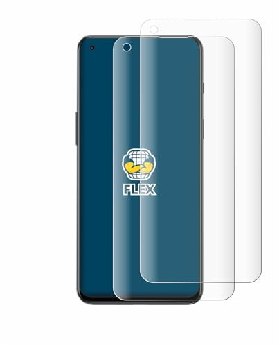 BROTECT 2 Stück Full-Cover Schutzfolie für OnePlus Nord 2T 5G Full-Screen Displayschutz-Folie [3D Curved, Anti-Fingerprint, Kristall-Klar]