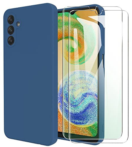 MOONESS Coque pour Samsung Galaxy A04s / A13 5G,Silicone Liquid Compatible avec Samsung Galaxy A04s / A13 5G,Étui de Protection Antichoc Housse Case Cover - Bleu