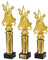 eberin · Paartanz · Tanzsport Pokale · Tanzschule ·Tanzen · Dance Trophäe · Tanzpaar auf Goldsäule/Marmor schwarz · Auszeichnung · Pokal · in 3 Größen erhältlich · mit oder ohne Gravur ·