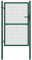 KOIECETA Gartentor Gartentür Zauntür Hoftor Gartenpforte Zauntor Hoftür Gartenzaun Pforte Tür Tor Einfahrtstor Garten Stahl 100x175cm Grün