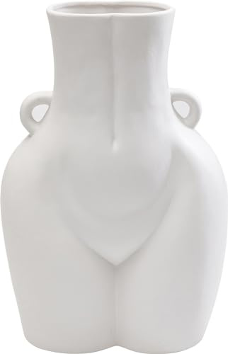 Kare Design Vase Donna, Weiß, 40cm