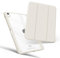 Mcku Bear für iPad Air 11 Zoll Hülle (M3/2) 2025/2024,iPad Air 4/5/6 Hülle 2022/2020, mit Stifthalter,Transparent Klar Hartschalen Rückseite, Antik weiß