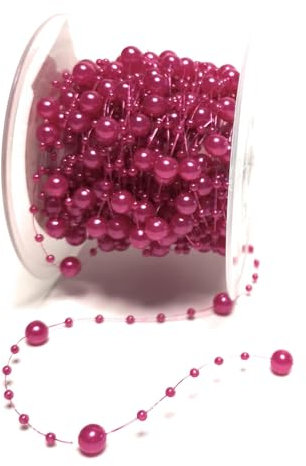 s.dekoda Perlengirlande 15m x 8mm Candy Perlenschnur Perlenband