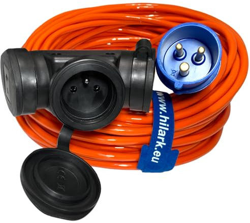 H07BQ-F 3x2,5 mm2 Camping 15m CEE Adaptateur pour Camping-Car