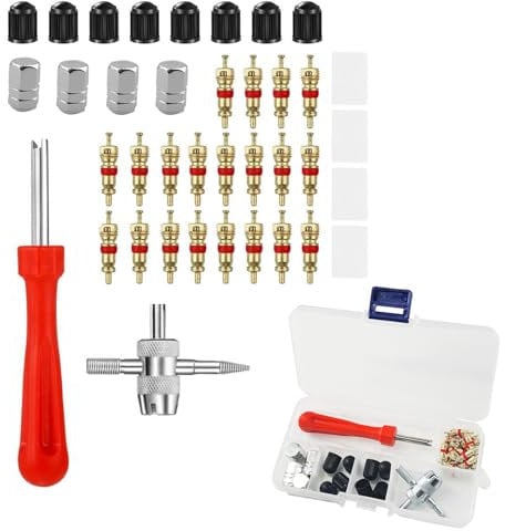 FAST-FX Tyre Valve Repair Kit,Valve Core Remover Tool,Car Bike Tyre Valve Core Tool Set for Easy Tire Maintenance