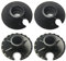 4 Stücke Tourenteller/Schneeteller mit Gewinde Trekking Pole Basket Mud Ski Basket - Matschkörbe Gummipuffer Tourenteller/Schneeteller mit Gewinde für Wandern Wanderstöcke Zubehör Verhindern das