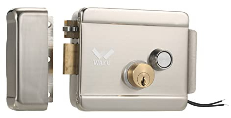 Jemora Smart Electric Gate Door Lock Secure Electric Metallic Lock Electronic Door Lock Door Access Control for Home Office Apartment Warehouse