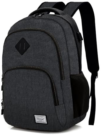 MoFut Rucksack Herren & Damen, Reiserucksack, Schultasche viele Fächer mit 15,6 Laptopfach, Wasserdichter Handgepäck Rucksäcke, Backpack für Studenten, Büroangestellte, Reisen Wandern (Schwarz)