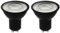 Ledvion - 2er Pack Dimmbare GU10 LED Spots Schwarz, 3W, 2700K, 345 Lumen, SMD LED Chips, Vollglas, Energieeffizient, Ideal für Einbaustrahler & Deckenleuchten