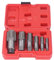 Ejoyous - Set di 6 Maschi Filettati NPT per Tubi, Acciaio al Carbonio, 1 pollice 3/4, 1/2, 3/8, 1/4, 1/8 pollici, Nuovo Taglio Intasato