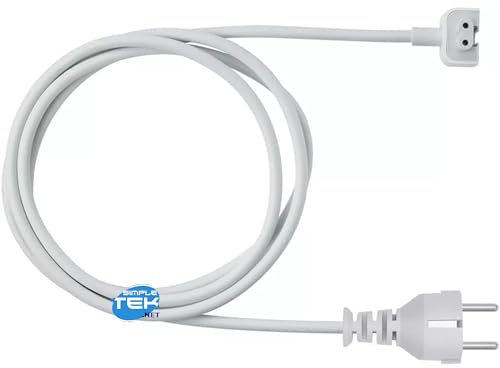 SIMPLETEK - Cavo Prolunga Bipolare Caricatore Alimentatore Mag Compatibile Con Apple Macbook (1,8 m)