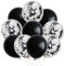 DazzJoy Luftballons Schwarz,10 Stk Metallic Schwarze Luftballons Geburtstag,Schwarz Konfetti Luftballons,Schwarze Ballons für Geburtstag,Hochzeit,Ruhestand,Halloween,Neujahr,Karneval Party Dekoration