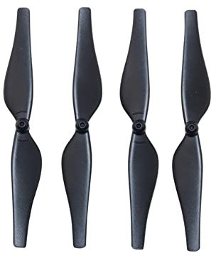 Zubehör Ersatzteile For D Tello 4 STÜCKE Fernbedienung Propeller Heißer Verkauf Spielzeugteile Hochwertige Bunte Propeller for D Tello Drone Blade Zubehörteile für Drohnen(Svart)