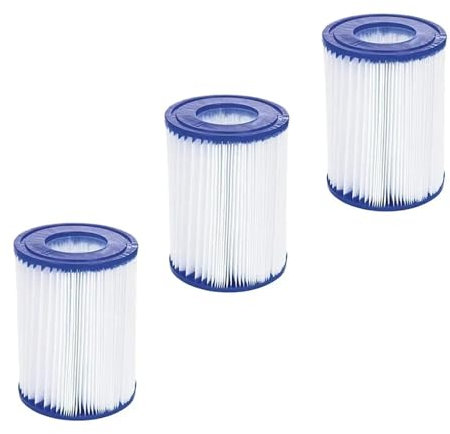 Cartucho De Filtro De Piscina 104 * 52 * 134, Compatible con Bomba De Filtro BESTWAY II 58383 58386 58094(3pcs)