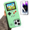 ERAKOLE for iPhone 16 Pro Max Case Game Design Retro Video Game Phone Cover, Classic Creative Birthday Gifts, Playable Shockproof Funny Case for iPhone, Green
