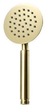 AYKNINGD Pommeau De Douche,Pomme De Douche Pommeau de Douche à Main en Or brossé, Salle de Bains, Finition dorée en Laiton ou en Acier Inoxydable, Douche à Effet de Pluie, pommeau de Douche à Main(G)