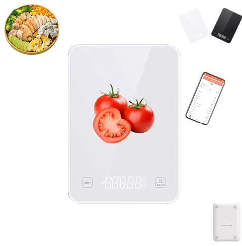 Küchenwaage Mit App,küchenwaage Mit App Smart Scale Und Kalorienzähler,Präzise Digitale Waage Für Ernährung, Portionskontrolle Und Diät, In Wenigen Wochen Zur Traumfigur-B