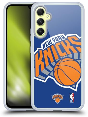 Head Case Designs Offizielle NBA Übergroß New York Knicks Gel Handyhülle Hülle [Militärischer Schutzgrad] Kompatibel mit Samsung Galaxy A34 5G