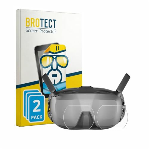 BROTECT Schutzfolie für DJI Goggles N3 | (Linse) 2 Stück Transparenter Displayschutz Made in Germany Klare Displayschutz-Folie Clear Einfache Montage Case-Friendly