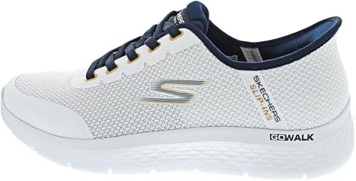 Skechers Herren Slipper GO Walk Flex Sneaker Herren Weiß Slip-On Walking Freizeitschuh EU 50