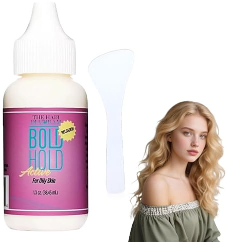 Ultra-Strong Ghost Bond Glue, Wig Glue Lace Front Adhesive with with Transparent Spoon for Secure, Long-Lasting Hold, Easy Apply