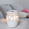 Candle Lite elektrische Duftlampe | Duftlampe Mossel | Aromalampe für Duftwachs | Raumduft Elektrisch | Duftlampe Keramik Weiß | Lampe für Büro, Schlafzimmer, Yoga