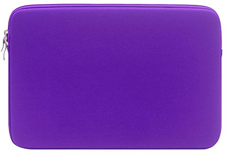 14 Inch Water Resistant Neoprene Laptop Sleeve Case Bag/Notebook Computer Case/Carrying Bag/for Acer/Asus/Dell/Fujitsu/Lenovo/HP/Samsung/Sony Purple