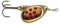 Cuiller Tournante A Palette Ovale - Mepps Aglia N°3-6,5G - Or Points Rouges