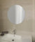 Specchio dal design rotondo x bagno camera soggiorno, filo lucido diametro 65 cm