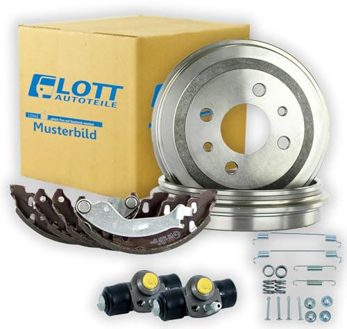 2 Bremstrommeln + Bremsbacken + 2 Bremszylinder hinten