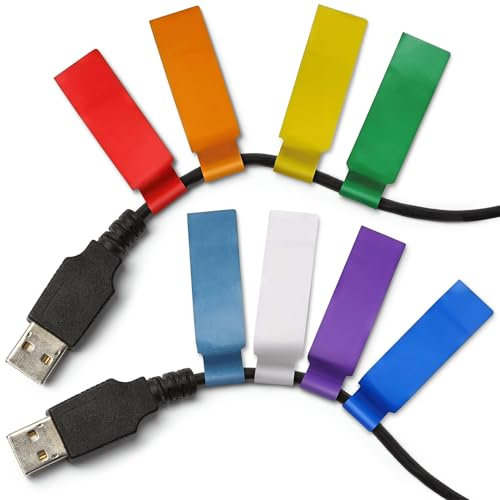 240 Pcs Cord Labels with Strong Adhesive – Durable, Long-Lasting Cable Labels Tags | Compatible with Laser Printer, Marker, Pen or Pencil | Smudge-Resistant When Dry, for Cords, Wires and Electronics