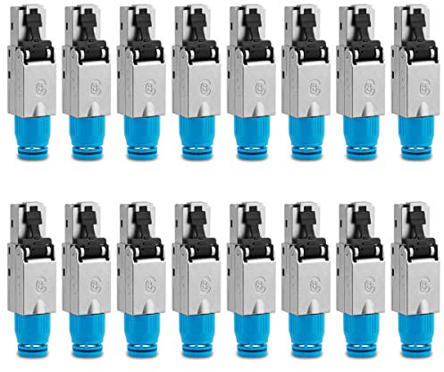 16 Stück Netzwerkstecker Cat 8 werkzeuglos CAT8.1 RJ45 LAN UTP Kabel Stecker ohne Werkzeug werkzeugfrei CAT6a CAT6 CAT5 CAT7 Verlegekabel Patchkabel Netzwerkkabel Toolless Modular Plug Connector