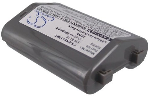 Cameron Sino Batterie de rechange pour Nikon D4 DSLR, D4S, D5, D500, D800, D800E, D810, D810A, D850 2600 mAh