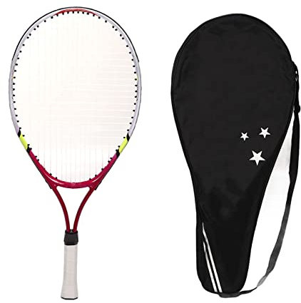 Rushbom Kinder-Tennisschläger, 23-Zoll-Aluminiumlegierungsschläger Teenager-Trainings-Tennisschläger Superleichter Stoßdämpfer-Tennisschläger mit Tragetasche