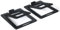 VKheroKV C-1 Desktop Speaker Stands for Small Speakers，Tilted Tabletop Steel Computer Speaker Stands(Pair)，L15.2 x W11.4 x H3.8 Centimetres (Black)