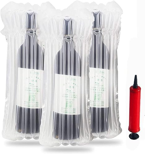 YYHCC Wine Bags, Bubble Bag, Bubble Wrap, Bottle Protection, Bottle Packaging, Inflatable Air Column, Pack of 10