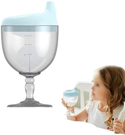 zalati Bottiglia d'Acqua con Tazza per Latte con Tettarelle da biberon e Succo d'anatra per Bambini che Imparano a Bere - 150 ml