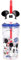 Bicchiere con cannuccia Topolino Disney con personaggio 3D in plastica riutilizzabile BPA Free capacità 360 ml
