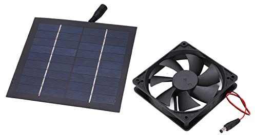 Lazmin112 Mini-Solarventilator, 20 W, Wasserdicht, IP65, 20% Umwandlungsrate, Umweltfreundlich, Ideal für Küchen, Gewächshäuser, Haustierhäuser und Mehr