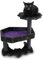Gothic Cat Tree with Coffin Cat Bed, Gothic Cat Tower, Coffin cat Tree with Sisal Scratching Posts for Halloween cat, Small Size, Black with Purple Littlesy