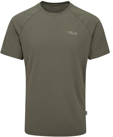Rab Men's Sonic Tee Lightweight Breathable Short-Sleeve T-Shirt for Trail Running & Hiking - Light Khaki - XX-Large