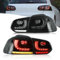 VLAND Rückleuchten Kompatibel für Golf 6 Golf MK6 TSI GTI GTD R 2008-2013 [Nicht für Cabrio], Mit E-Prüfzeichen,1 Satz (Schwarz)