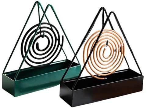 Support De Bobine De Moustique,2pcs Support De Bobine Anti Moustique,Suspendu Mosquito Coil,Porte Encens Spirale Anti Moustique,Iron Support Spirale Anti Moustique Exterieur pour Maison Et Jardin
